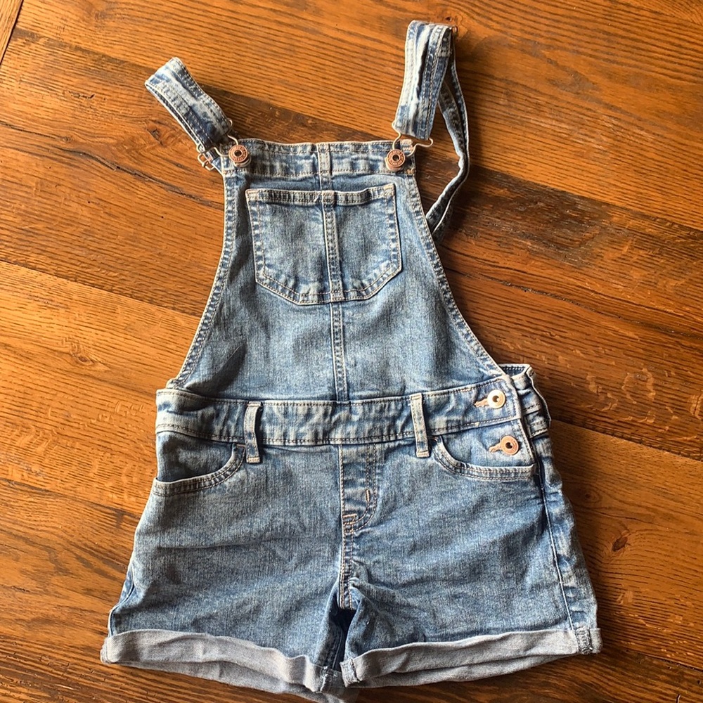 Jean overall bib shorts Abercrombie Kids 9/10